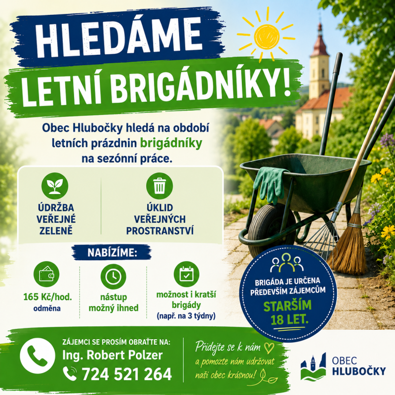 Nabídka letní brigády